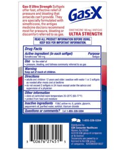 Gas-X Ultra Strength Gas Relief Softgels with Simethicone 180 mg for Bloating Relief - 50 Count 17 91zYSxFTbdL