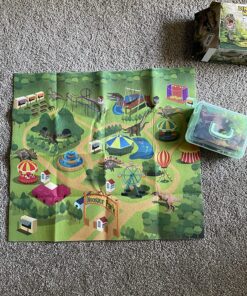 TEMI Dinosaur Toys for Kids 3-5, Realistic Jurassic Dinosaurs Figures with Play Mat & Trees to Create a Dino World Includes T-rex, Triceratops, Velociraptor, Gift for Toddler Boys & Girls 2 3 4 5 6 7 dinosaurs&mat 51 91zZz36kFpL