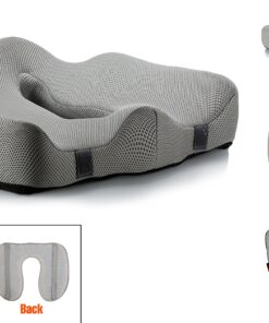 Alternative view of Ziraki Office Car Seat Cushion - Memory Foam - Orthopedic Luxury & Large Chair Pillow | for Back Pain - Helps with Sciatica Back, Tailbone Pain - Office Chair Car Seat Pillow +Cooling Gel Add On