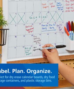 Alternative view of EXPO Vis-a-Vis Wet Erase Markers, Fine Point, Black, 12 Count 12 Count (Pack of 1)