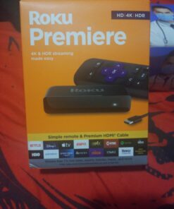 Roku Premiere | HD/4K/HDR Streaming Media Player, Simple Remote and Premium HDMI Cable, Black 60 91zcJgqnNXL