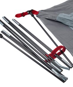 Coleman Skydome Camping Tent, 2/4/6/8 Person Family Dome Tent with 5 Minute Setup, Strong Frame can Withstand 35MPH Winds, Roomy Interior with Extra Storage Included Blue 4-person 33 91zfApnTNdL