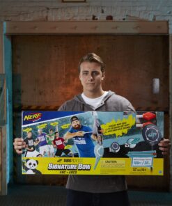 Dude Perfect Signature Bow Nerf Sports Biggest Nerf Bow with 2 Nerf Whistling Arrows For Kids, Teens, and Adults Standard Packaging 19 91zfmzgoNmL