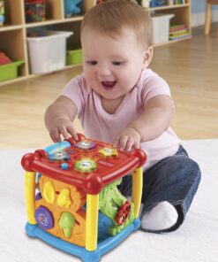 VTech Busy Learners Activity Cube, Multicolor Red Standard Packaging 32 91zgNTFUzML