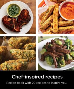 Ninja AF101 Air Fryer that Crisps, Roasts, Reheats, & Dehydrates, for Quick, Easy Meals, 4 Quart Capacity, & High Gloss Finish, Grey 38 91zhz9c1xL