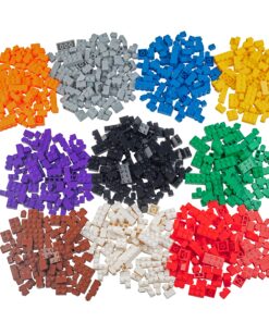 SCS Direct Building Block Bricks- Set of 1000 Pc Bulk Set-10 with 54 Roof Pieces- Compatible & Tight Fit with All Major Brands- Great for Activity Tables, Creativity & School Projects 39 91zoSxZ2eSL