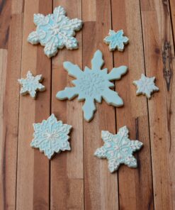 R&M International Snowflake Cookie Cutters, Assorted Sizes, 7-Piece Set 7-Piece Set (Polyresin Coated) Blue 17 91zr8e3UfkL 1