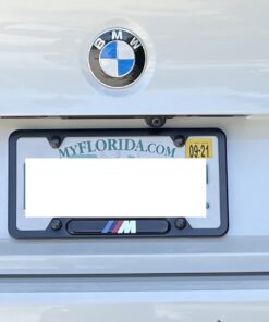 BMW Black Stainless Steel License Frame with M Logo 21 91zskCJibWL