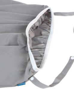 Teamoy (2 Pack) Reusable Pail Liner for Cloth Diaper/Dirty Diapers Wet Bag, Gray Chevron+Slate 2 Count (Pack of 1) 17 91zu99ySOL