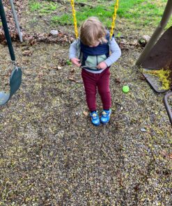 Eastern Jungle Gym Heavy-Duty High Back Half Bucket Toddler Swing Seat with Coated Swing Chains and Safety Strap With safety trap 18 91zwWMb89BL