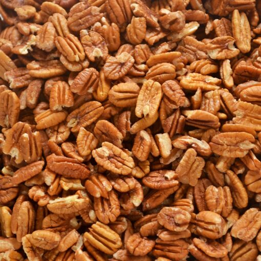 Pecan Shop Raw Unpasteurized Shelled Texas Native Pecans, Wild-Harvested and Tested Pesticide-Free Pecan Halves in Oxygen-Barrier Bag for Peak Freshness - 5 lb Fresh Texas Native Pecan Halves 5 Pound (Pack of 1)