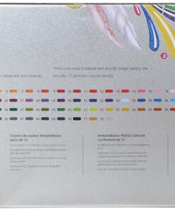 Amazon Basics Premium Colored Pencils, Soft Core, 72 Count Set 72 Count (Pack of 1) 35 A1 INsJbDHL