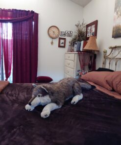 Wild Republic Jumbo Wolf Plush, Giant Stuffed Animal, Plush Toy, Gifts for Kids, 30 Inches Single 37 A1 aBWQIFwL