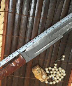 Hunting Knife - Damascus Steel - Handmade Knife - Work of Art 15 A1 oAmeTF7L
