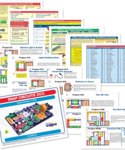 Snap Circuits 203 Electronics Exploration Kit | Over 200 STEM Projects | Full Color Project Manual | 42 Snap Modules | Unlimited Fun 18 A10CFP1MmL
