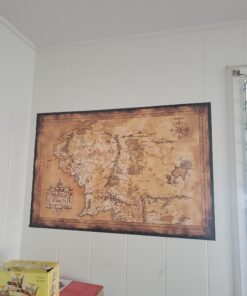 POSTER STOP ONLINE The Hobbit/The Lord of the Rings - Movie Poster/Print (Map of Middle Earth - Limited Dark/Sepia Edition) (Size 36" x 24") (Unframed) Unframed 29 A10HYdVnr1L