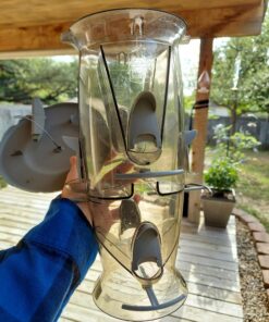 More Birds Abundance Bird Feeder, Combination Mixed Seed and Thistle, 6 Feeding Ports, 3.5 lb Seed Capacity Medium 16 A10QvCXdJOL