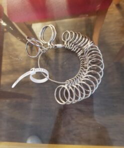 CDBOVID Ring Gauge Tool Ring Stainless Ring on Finger Measuring Ring Tool, Jewelry Sizers Rings Custom Standard Hand Rings Accessories 13 23 A10hbHR0KOL