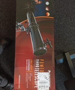 Celestron - PowerSeeker 114EQ Telescope - Manual German Equatorial Telescope for Beginners - Compact and Portable - Bonus Astronomy Software Package - 114mm Aperture 114EQ Newtonian 51 A11UVnyaT4L