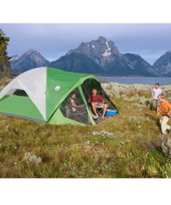Coleman Evanston Screened Camping Tent, 6/8 Person Weatherproof Tent with Roomy Interior Includes Rainfly, Carry Bag, Easy Setup and Screened-In Porch 8-person Dome Tent 37 A11uy97zyHL