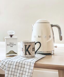 Mud Pie FBA_ Ceramic Tea Bag Caddy, White 44 A11zKoLhB L