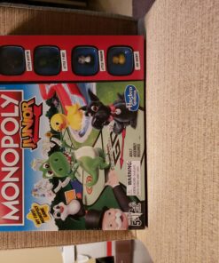 Hasbro Gaming Monopoly Junior Board Game for Kids Ages 5 and Up, 2-4 Players, Family Games 35 A12 XyZdqTL