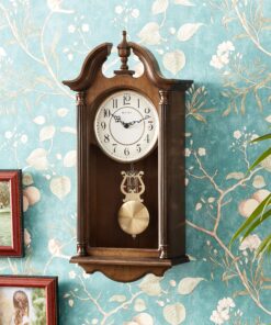 Bulova C1517 Saybrook Wall Clock, Brown Cherry 13 A12 tKwxL