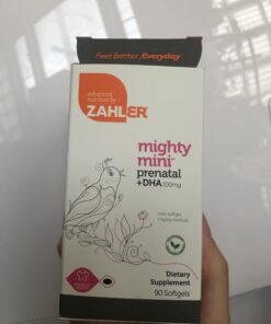 Zahler Mighty Mini Prenatal Vitamin with DHA & Folate - Certified Kosher - All Natural Prenatal Vitamins - Multivitamin for Pregnant Women - 19 Prenatal Vitamins Including Folic Acid (90 Softgels) 40 A12GDD98gL