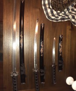 Master Cutlery 3 Piece Dragon Samurai Sword Set with Stand 24 A12QrFjXUZL