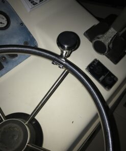 Amarine Made Aisi 316 Stainless Steel Marine Sport Boat Steering Wheel Knob with Plastic Cap, Maneuvering Knob - L 24 A12hiV1Jb5L