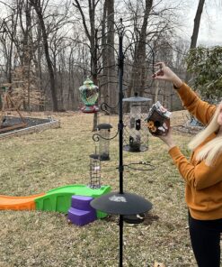 Dawhud Direct Hanging Bird Houses for Outside, Hand-Painted Bird Houses for Outdoors Decorative Birdhouses (Butterfly and Flowers Welcome) Butterfly and Flowers Welcome 20 A12iTER0XL