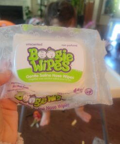 Baby Wipes by Boogie, Saline Wet Wipes for Nose, Face, Hand & Body, FSA/HSA Eligible, Made with Vitamin E, Aloe, Chamomile and Natural Saline, Unscented 30 Count Pack of 3 Boogie Wipes 41 A139PojF9zL