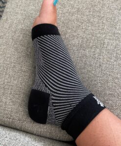 Bitly Plantar Fasciitis Compression Socks for Women & Men - Best Ankle Compression Sleeve, Nano Brace for Everyday Use - Provides Arch Support & Heel Pain Relief (Black, Small) Black 1 26 A13biQE9jML