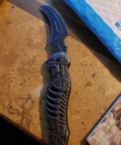 Tac-force Spring Assisted Open Skull Skeleton Claw Folding Blade Pocket Knife (Original Version) 25 A13z9aQJeXL