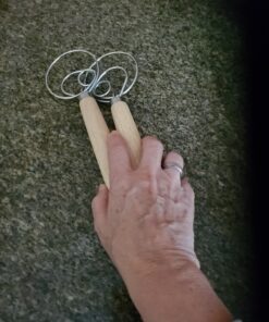 Acerich 2 Pack Danish Dough Whisk 13.5” Dough Whisk Stainless Steel Dutch Style Bread Whisk Wooden Handle Danish Whisk for Bread, Batter, Cake, Pastry 26 A14G2MNBQmL