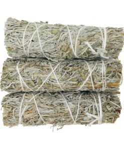 Blue Sage Smudge Sticks - Natural Incense Sticks for Cleansing Negative Energy, Meditation Accessories, Spiritual Gifts, Aromatherapy (Pack of 3) Blue Sage 3 Pack 13 A14VTzgpW0L