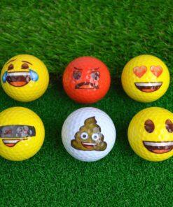 emoji Official Novelty Fun Golf Balls - 6 Pack 10 A14mkVkEML