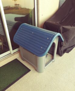 always-quality Indoor Outdoor Dog House Small to Medium Pet All Weather Doghouse Puppy Shelter Blue 26 A15 TgMZYwL