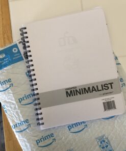 Action Publishing UNDATED Minimalist Day Planner® (8.5" X 11"), Wire Bound, Crisp White Archival Quality Paper Large (8.5" by 11") 37 A151yDrYjHL