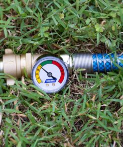 Alternative view of Camco Brass Water Pressure Regulator with Gauge- Helps Protect RV Plumbing and Hoses from High-Pressure City Water - Easy Read Gauge (40064)