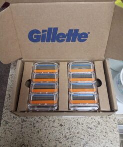 Gillette Fusion5 Power Razor Blade Refills, 8 Count, Lubrastrip for a More Comfortable Shave for Men 8ct Blade Refills 34 A15TfdbdSFL