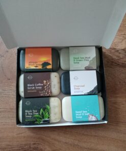 O Naturals 6 PCS Black Soap - Women & Men's Bar Soap, Father's Day Gifts, Men's Soap Bar, African Black Soap w/Moisturizing Shea Butter, Charcoal Soap, Organic & Natural Soap for Men & Women, 4oz Black Soap Collection 4 Ounce (Pack of 6) 50 A15bq5ctd6L