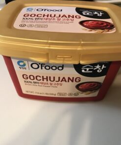 Chung Jung One O'Food Gochujang Korean Red Chili Pepper Paste Sauce, Spicy, Sweet and Savory Korean Traditional Fermented Condiment, 100% Brown Rice, No Corn Syrup, Medium Hot, 1.1lb 1.1 Pound (Pack of 1) 29 A15nM0u vL