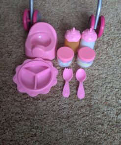 Melissa & Doug Mine to Love Time to Eat Doll Accessories Feeding Set (8 pcs) , Pink 14.3 x 11.2 x 2.8 Multi-color 29 A16789YlUL