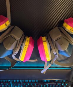 3M P100 Respirator Cartridge/Filter 60923, 1 Pair, Helps Protect Against Organic Vapors, Acid Gases, and Particulates,Magenta, Yellow 18 A169NLLkAGL