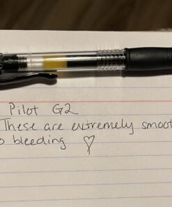 Pilot, G2 Premium Gel Roller Pens, Extra Fine Point 0.5 mm, Pack of 12, Black Black Ink 32 A16DNs2zG7L