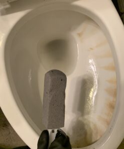 PUMIE Toilet Bowl Ring Remover, TBR-6, Grey Pumice Stone with Handle, Removes Unsightly Stains from Toilets, Sinks, Tubs, Showers, Pools, Safe for Porcelain, 1 Pack 1 Count (Pack of 1) 57 A16I5Mv1FeL