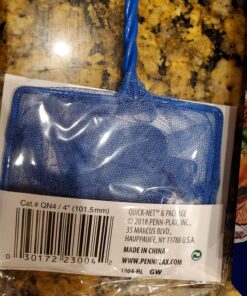 PENN-PLAX Quick-Net Aquarium Fish Nets – Durable, Strong, and Safe – Color May Vary (Blue or Green) 4" Net 37 A16QXWCBzL
