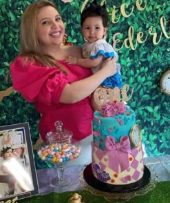 Skeleteen Jumbo Gold Clock Necklace - White Rabbit Clock, Hip Hop Rapper Clock - 1 Piece 35 A16ggIAt5L