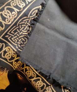 Altar Tarot Cloth: Triple Goddess With Pentagram - 24" x 24" (Gold/Silver on Black Pentacle/Pentagram) 31 A16qFHWrINL